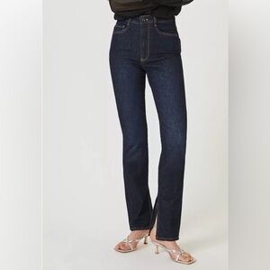 Anthropologie Pilcro The Split Straight Jeans